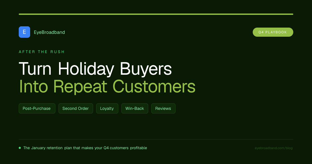 The January Retention Playbook: Turn Holiday Buyers Into Repeat Customers
