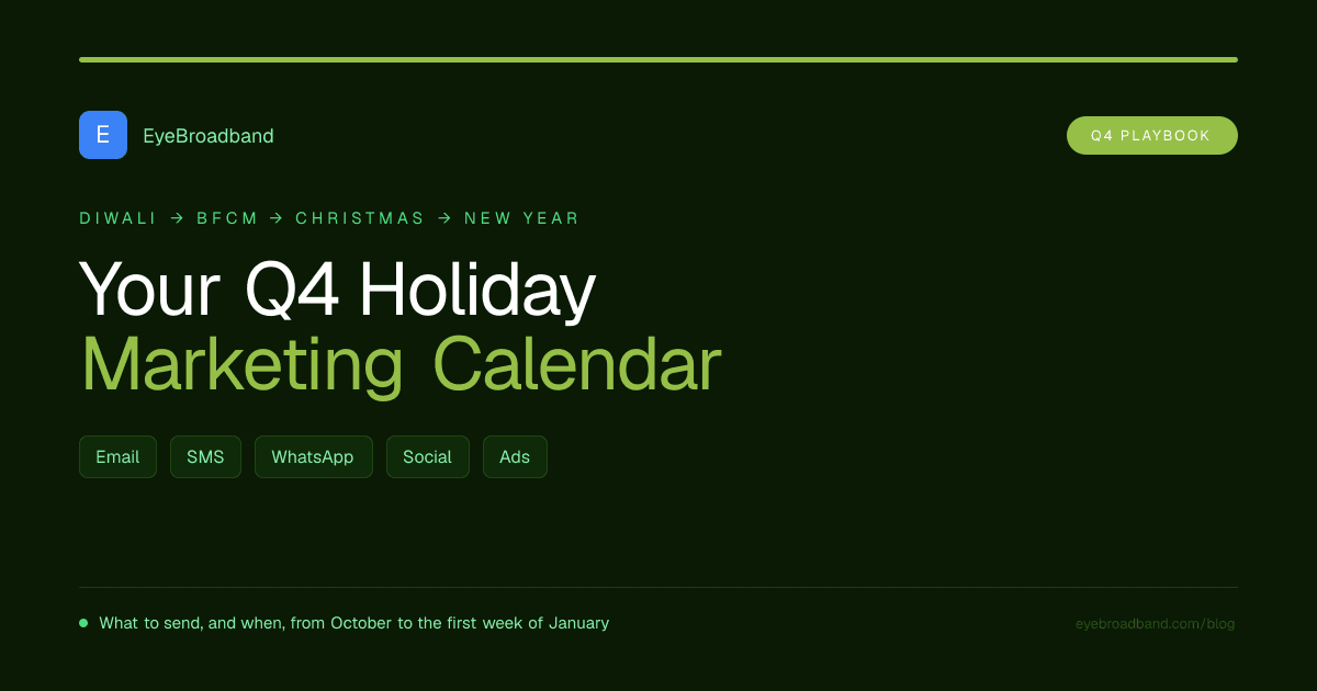 Q4 Holiday Marketing Calendar: What to Send From Diwali to New Year